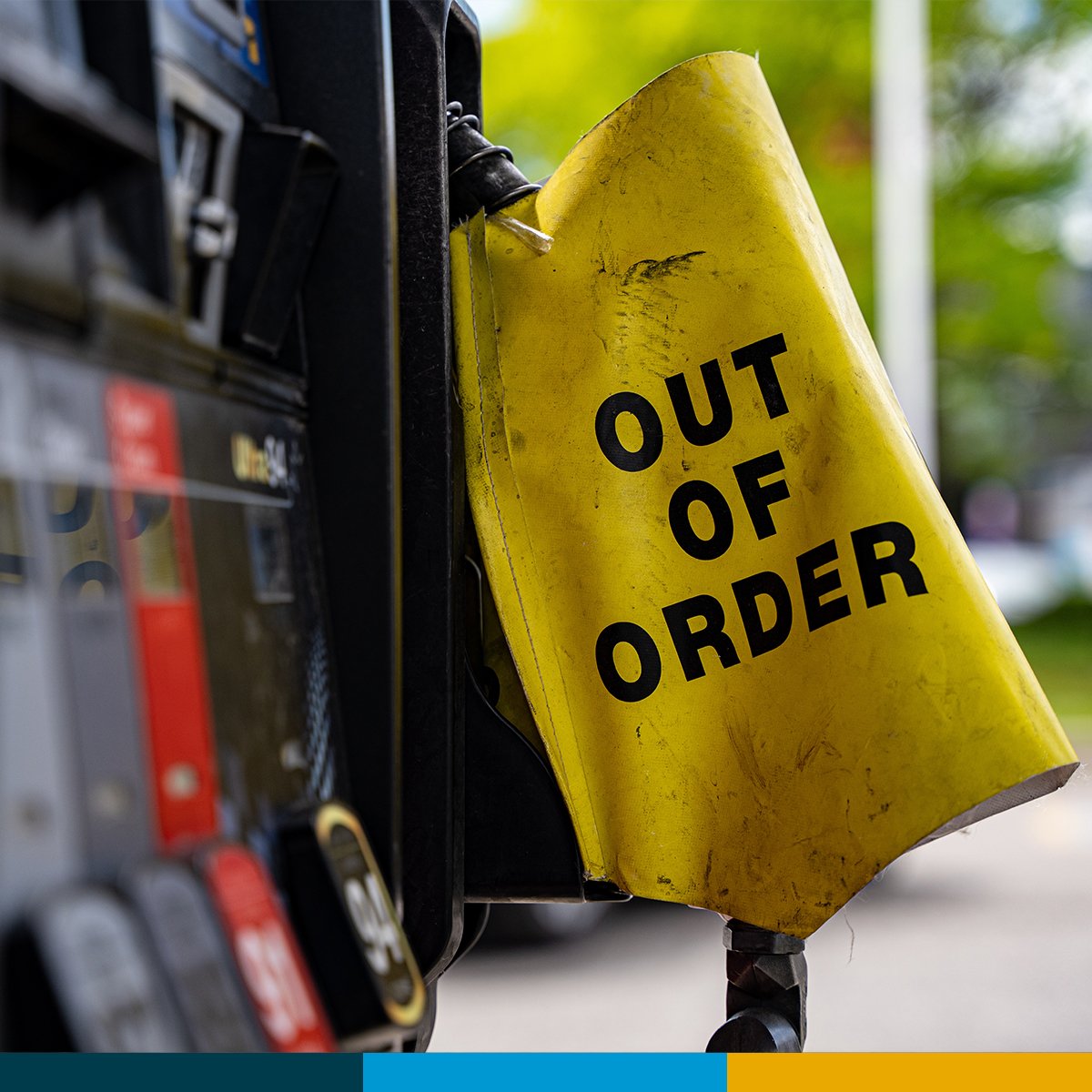 Out of Order Bag on Gas Pump Nozzle